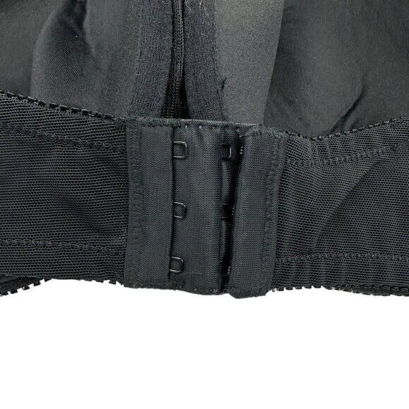Torrid 42C Strapless Bra Black Underwire Classic Mesh Sides Smoothing Plus Size - Picture 7 of 8